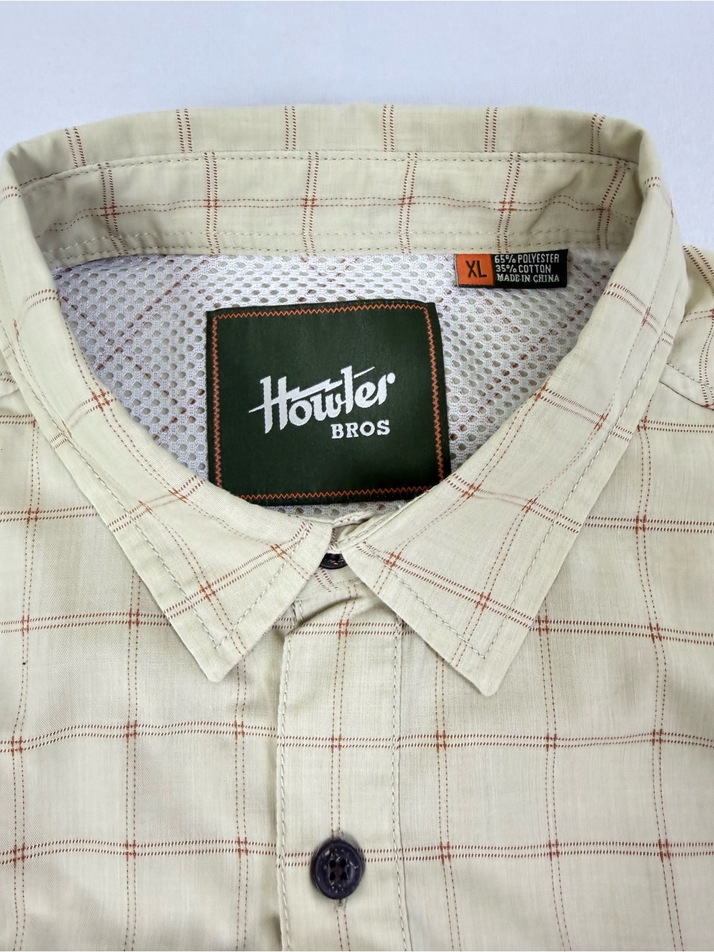 Howler Bros Plaid Short Sleeve Fishing Shirt XL Vented Outdoor Hiking - Picture 3 of 11